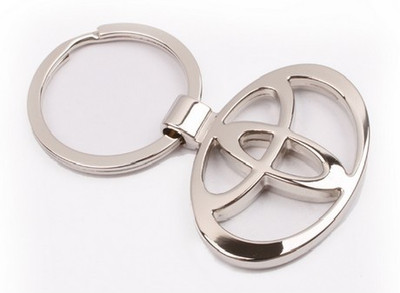 

Aura Toyota Full Metal Rings Key Chain(Silver)