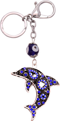 

Oyedeal KYCN1156 Stone Studded Dolphin Shape Locking Key Chain(Multicolor)