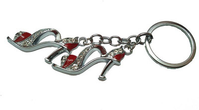 

City Choice Studded Red Sandal Key Chain(Red, White)