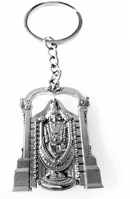 

Aura Spiritual Venkateswara Tirupati Bajali Goodluck Full Metal Imported Locking Key Chain(Silver)