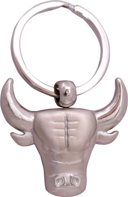 

Oyedeal KYCN902 Bull Face Key Chain(Silver)