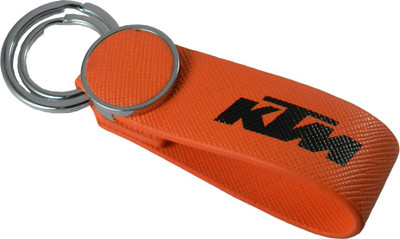 

Techpro Nylon Orange Colour Keychain with KTM Design Key Chain(Multicolor)
