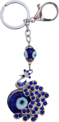

Oyedeal Studded Peacock With Evil Eye Locking Key Chain(Multicolor)
