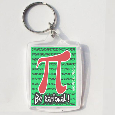 

Thoughtroad BE RATIONAL Key Chain(Multicolor)