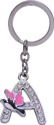 

Zeroza Alphabet Letter A LA05 Key Chain(Multicolor)