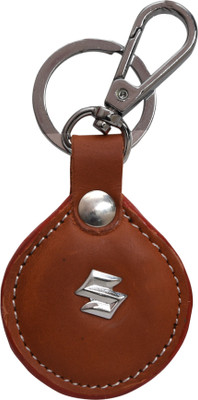 

Oyedeal Suzuki Faux Leather Metal KYCN1713 Locking Key Chain(Brown)