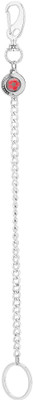 

Rashi Traders Red Black Ball Hook Locking Chain Locking Key Chain(Silver, Red)