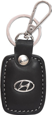 

Oyedeal Hyundai Faux Leather Metal KYCN1714 Locking Key Chain(Black)