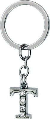 

U R God Alphabet "T" Key Chain(Silver)