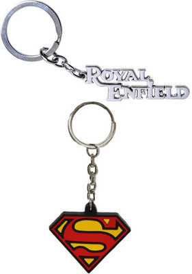 

Alexus Royal Enfield Metal And Superman Key Chain(Silver)