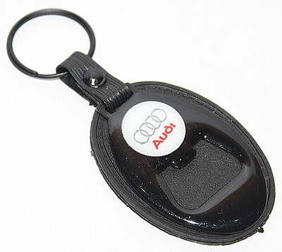 

Aura Audi Cars Bottle Opener Metal Locking Key Chain(Black)