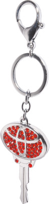 

Oyedeal Studded Key Shape Toyota Locking Key Chain(Red)