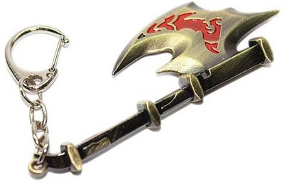 

Aura Ancient Sword Metal Key Chain(Silver, Red)