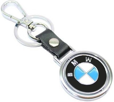 

U R God BMW Car Logo Metal Revolving Locking Key Chain(Black, Silver)
