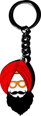 

RDS World Punjabi Singh Beard Key Chain(Red)