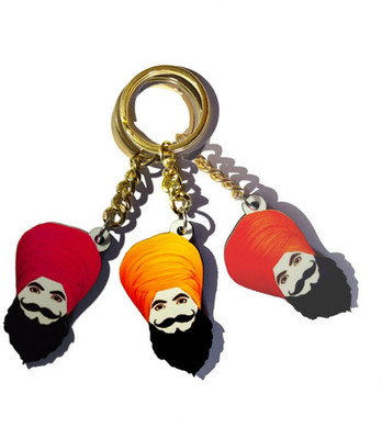 

MiiCreations Punjabi Turban Singh Beard Key Chain(Multicolor)