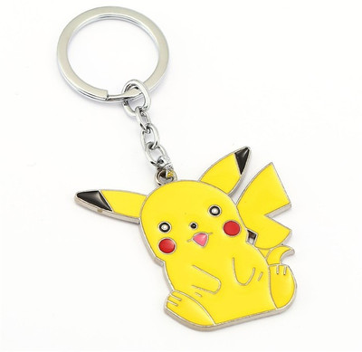 

Optimus traders Pokemon Go fat Pikachu 3D metal Games Souvenir Key Chain(Yellow)