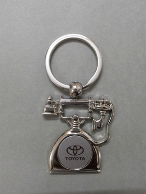 

Oyedeal Car Logo Toyota Telephone Shape Key Chain(Silver)