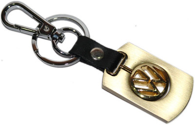 

Aura Volkswagen Cars Detachable Logi Full Metal Imported Locking Key Chain(Gold)