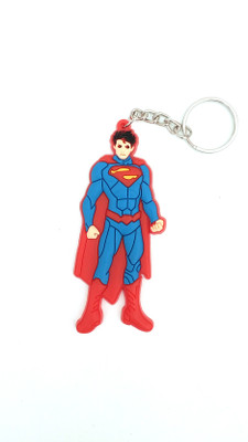 

Akki Collection superman standing Locking Key Chain(Red)