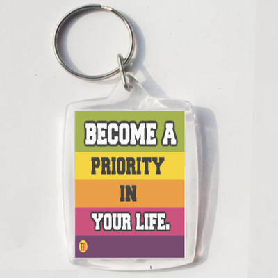 

Thoughtroad BECOME A PRIORITY Key Chain(Multicolor)