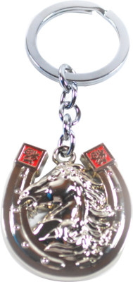 

Forty Creek Horse Nail Key Chain(Silver, Red)