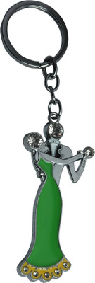 

Oyedeal Diamond Studded Couple Key Chain(Green)