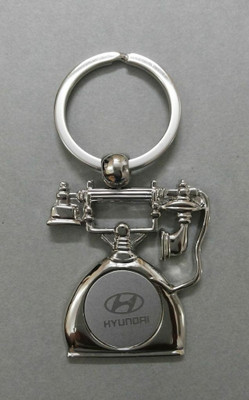 

Oyedeal Car Logo Hyundai Telephone Shape Key Chain(Silver)