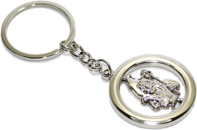

Aura Imported Revolving God Shiv Shiva Spiritual Locking Key Chain(Silver)