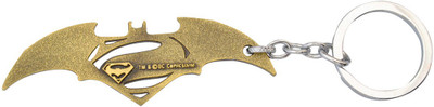 

Brighton Bat Man Logo Golden Color Key Chain(Multicolor)
