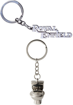 

Alexus Royal Enfield Metal And Commode Key Chain(Silver)
