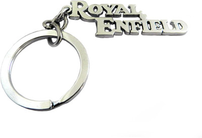 Techpro metal with Large Royal Enfield letters design Locking Key Chain(Multicolor)