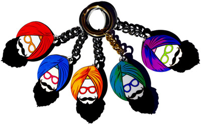 

MiiCreations Punjabi Singh Beard Key Chain(Multicolor)