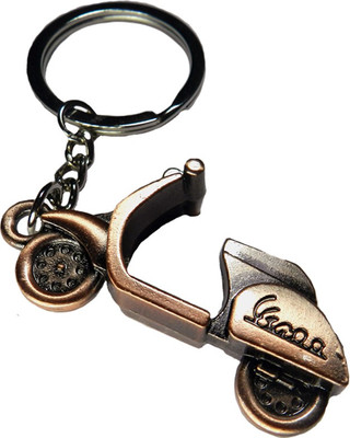 

Techpro metal with Vespa design in COPPER color Locking Key Chain(Multicolor)