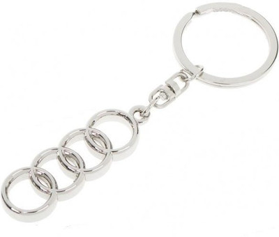 

Anishop Audi Logo Metalic Car Key Chain(Silver)