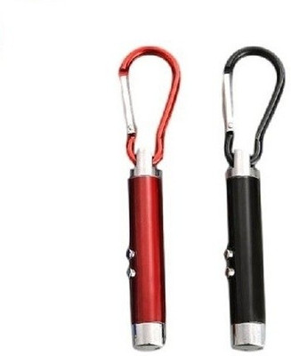 25% OFF on Phoenix Pack Of 2 Multicolor Laser With Dual Led Torch Locking Locking Key Chain(Multicolor)