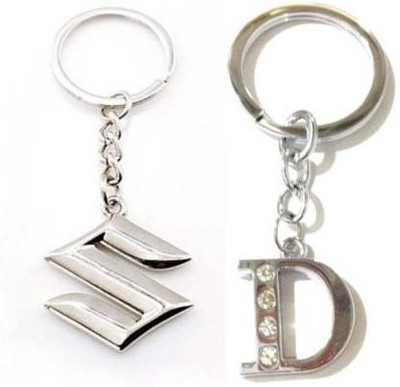 

Rashi Traders Maruti Suzuki & Alphabet D Key Chain(Silver)
