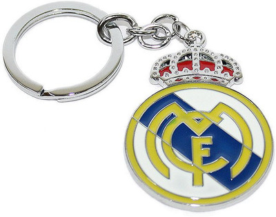 

Aura Real Madrid Football Club Full Metal Imported Locking Key Chain(Yellow, Blue)