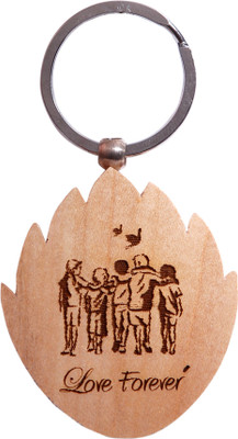 

Oyedeal Express Love KYCN345 Wooden Engraved Key Chain(Brown)