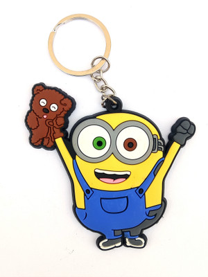 Akki Collection minion pvc Key Chain(Multicolor)