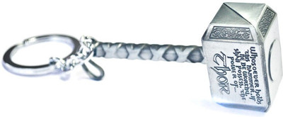 

CTW Thor Hammer Metal Premium Quality Key Chain(Silver)