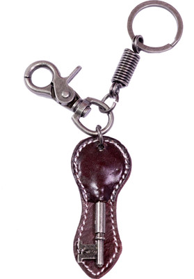 

Dealfinity Hand Stitched Leather Shape DKYCN1703 Locking Key Chain(Multicolor)