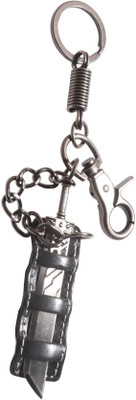 

Oyedeal Knife Leather Metal Locking Key Chain(Black)
