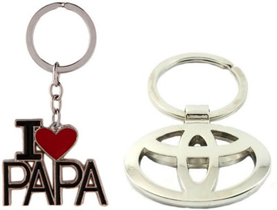 

Alexus Papa And Toyota Key Chain(Silver)