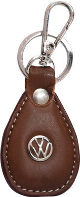 

Oyedeal Volkswagen Faux Leather Metal KYCN1722 Locking Key Chain(Brown)