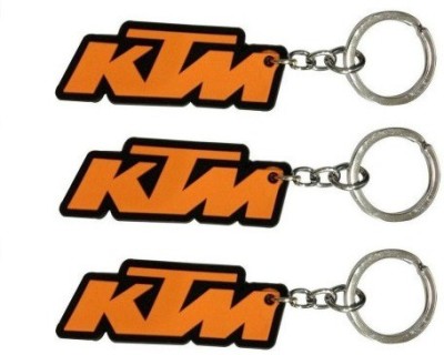 

Ezone KTM Rubber Pack of 3 Key Chain(Multicolor)