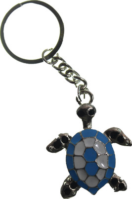 

Madhuraj Turtle Shape Metal Key Chain(Blue)