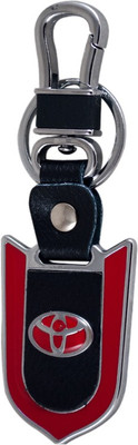 

Forty Creek Toyota shield Shaped Locking Key Chain(Red, Black)
