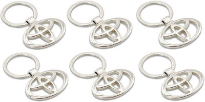 

Ezone Toyota Metalic Pack of 6 Key Chain(Silver)