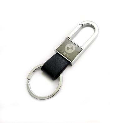 

Techpro SILVER RECTANGLE LEATHERITE BLACK BMW Locking Key Chain(Multicolor)